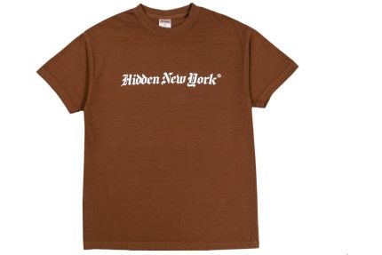 Hidden NY Times Tee Brown