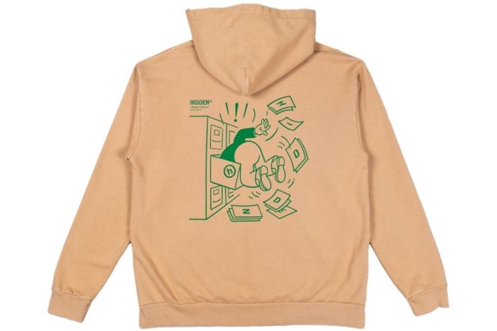 Hidden NY Archival Services Hoodie Tan