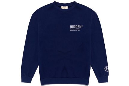 Hidden NY Logo Crewneck Sweatshirt Navy